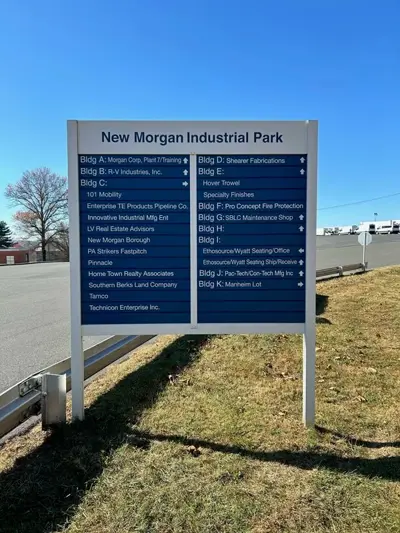 Post and Panels Signs Photo